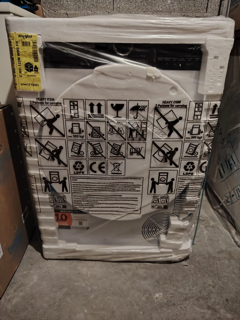 Photographie réelle du produit seche-linge-12kg